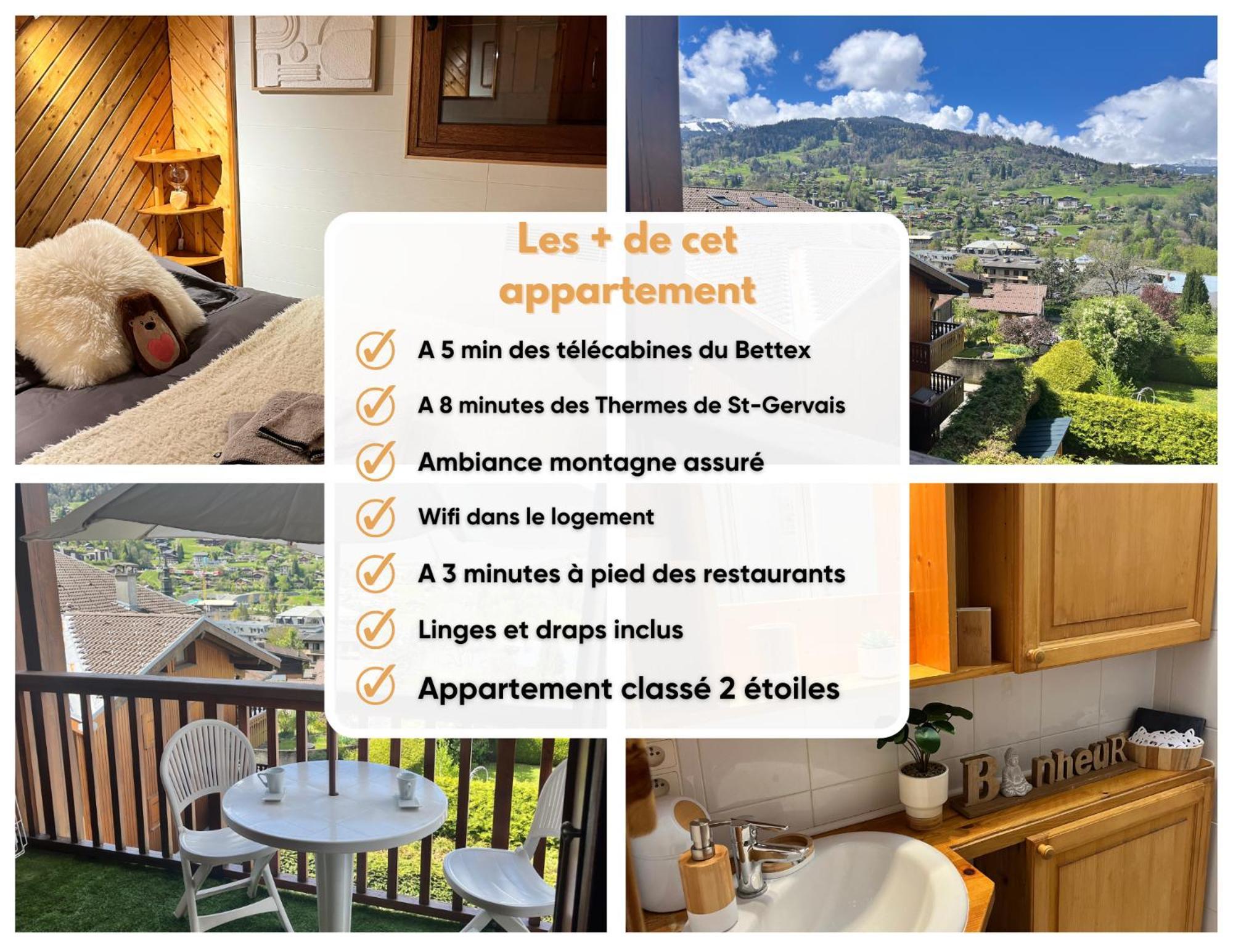 Ski Ou Thermes? Un Appt Cabine Avec Vue Magnifique Saint-Gervais-les-Bains Extérieur photo
